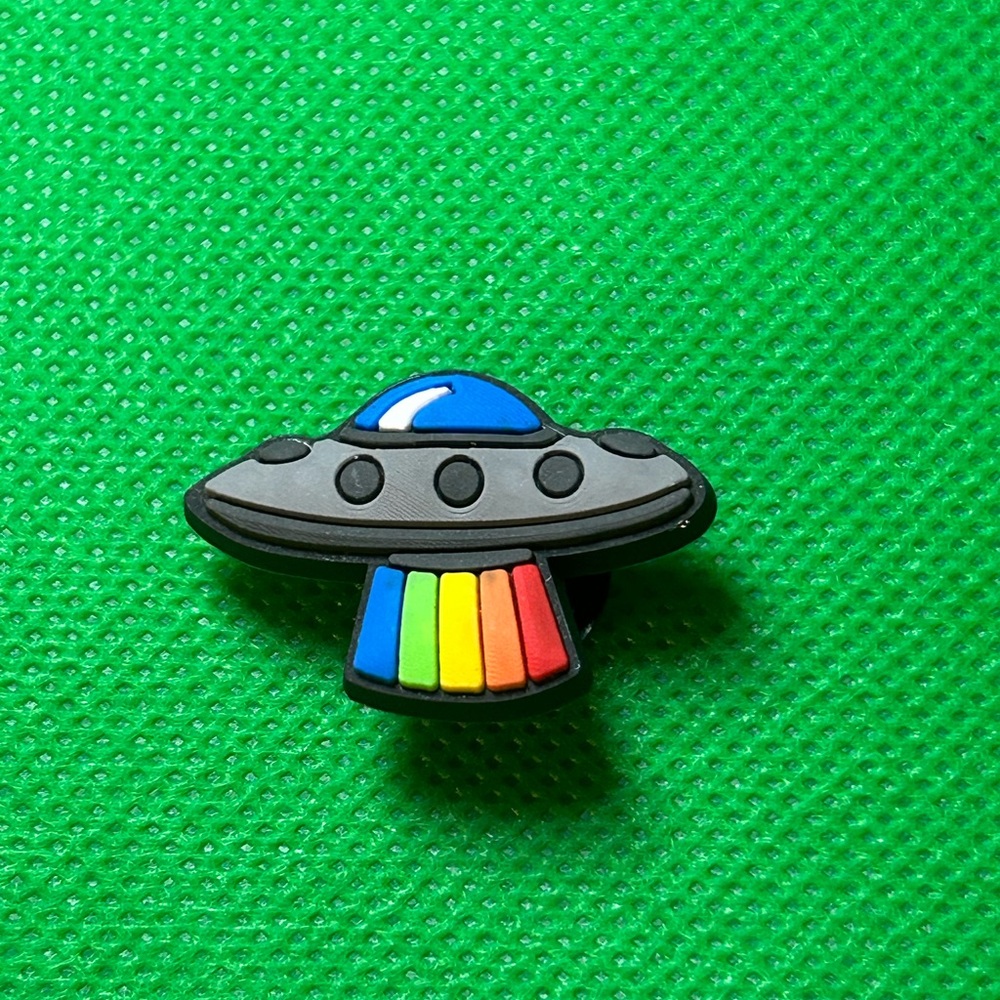 🌼 (5/$10 or 10/$15) LBGTQ Pride Fun Croc Charm Collection Spaceship